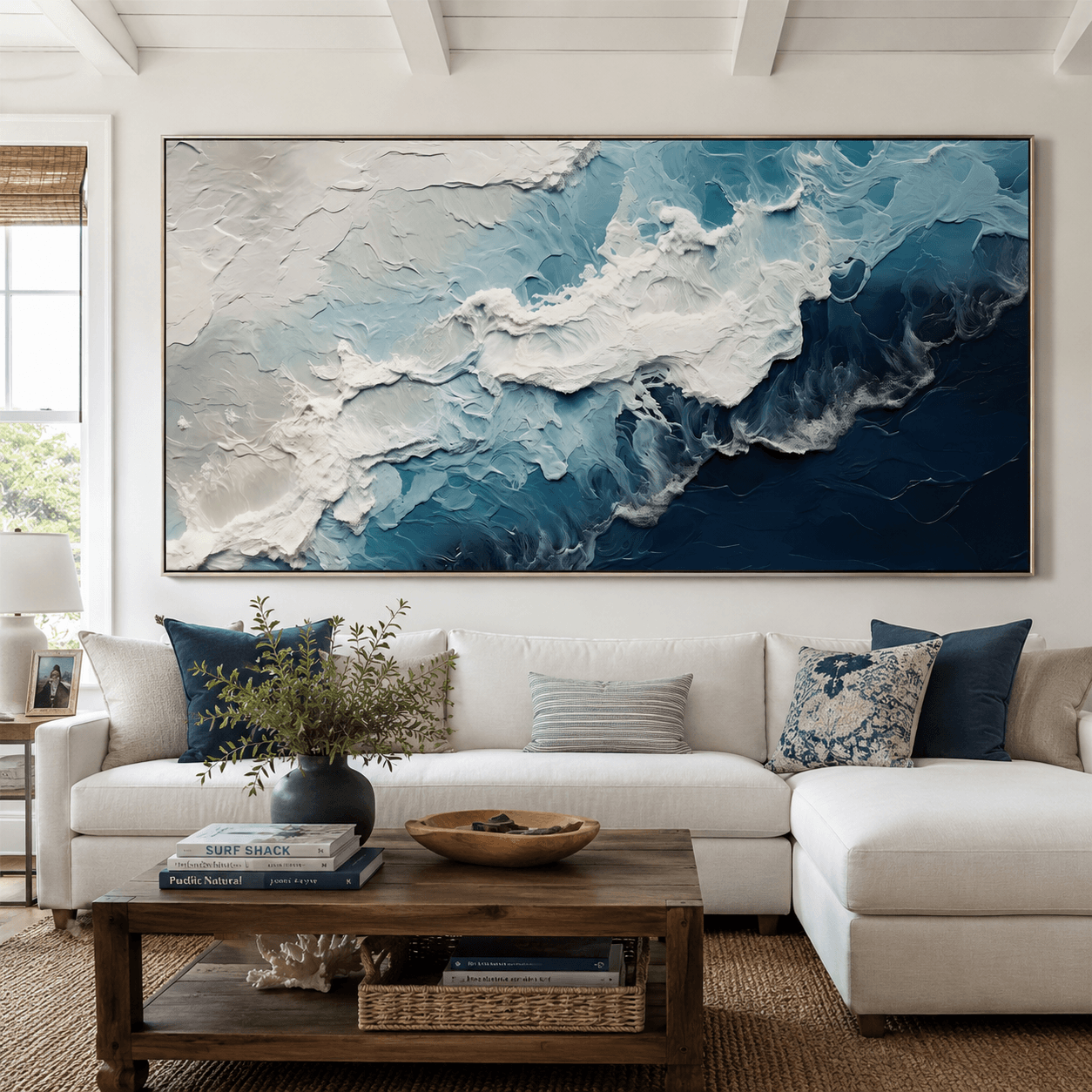 3D-Textured Art | Deep Blue Surf
