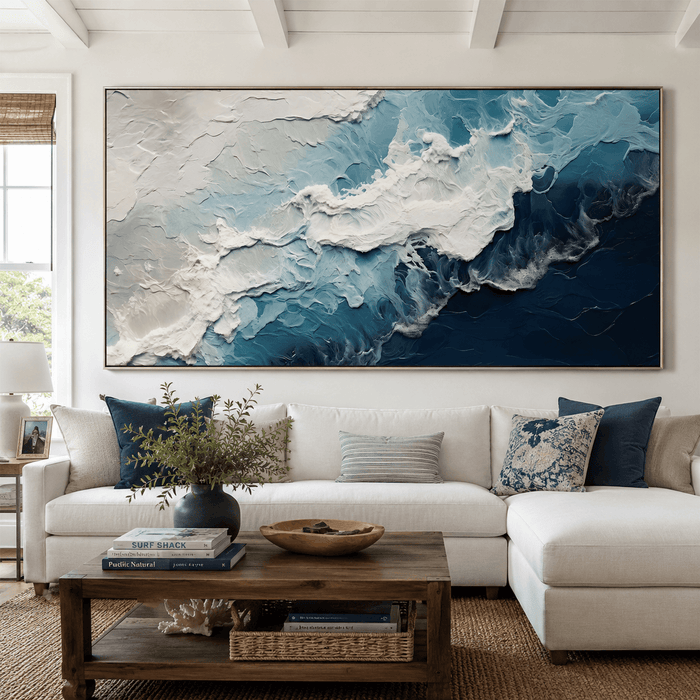 3D-Textured Art | Deep Blue Surf