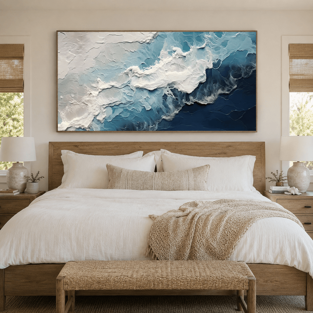 3D-Textured Art | Deep Blue Surf