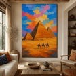 Impressionist Art | Desert Pyramid Caravans