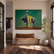 Abstract Art | Bull  Wine Figure