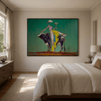 Abstract Art | Bull  Wine Figure