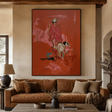 Amerikanische Vintage-Kunst | Cowgirl-Hundespaziergang