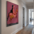 Abstract Art | Blush Horse Rider