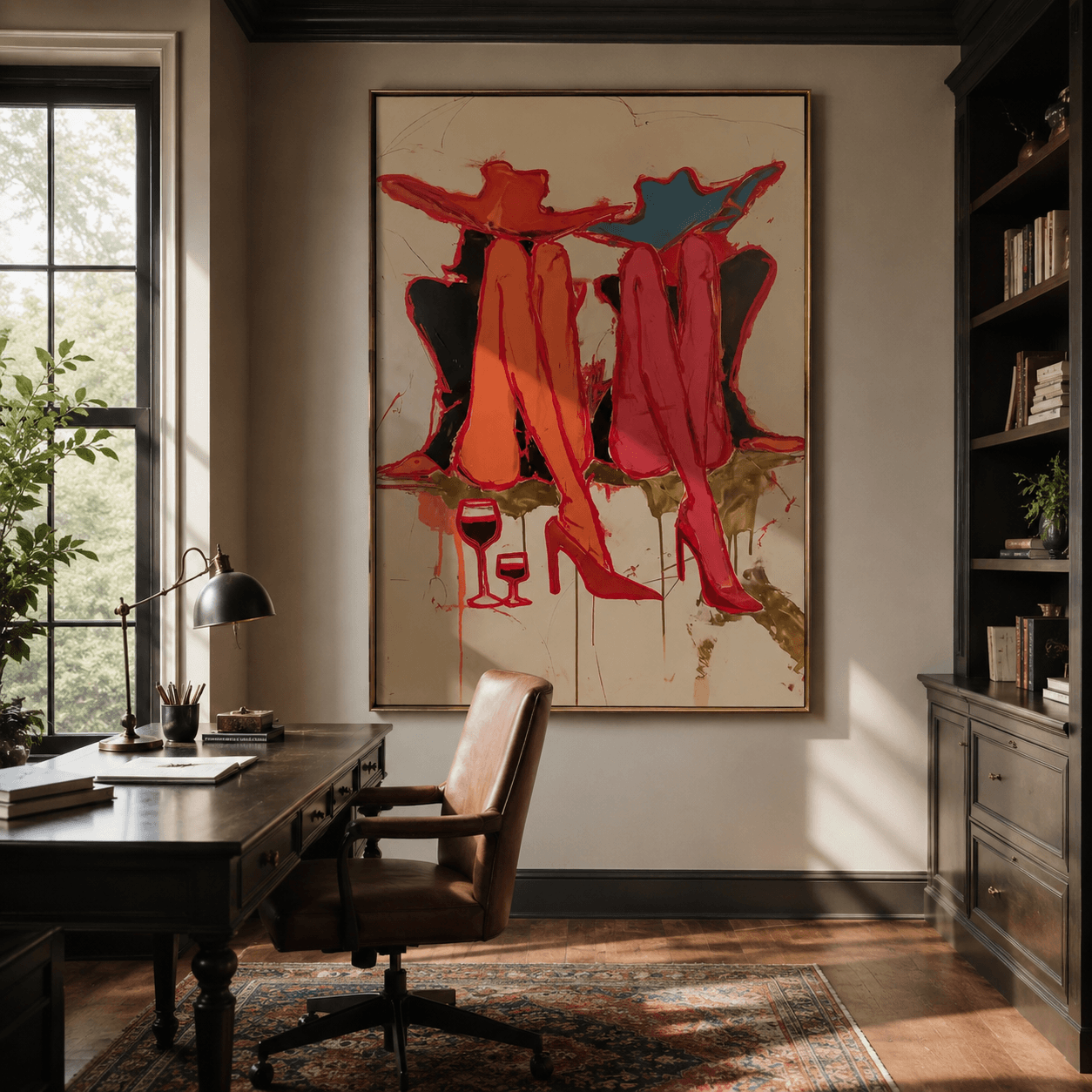 Abstract Art | Wine & Ladies Rest