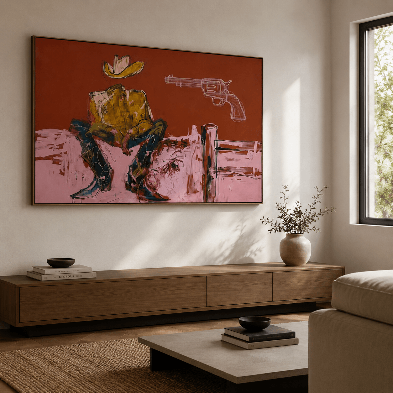 Vintage Americana | Kopfloser Cowboy Skizze