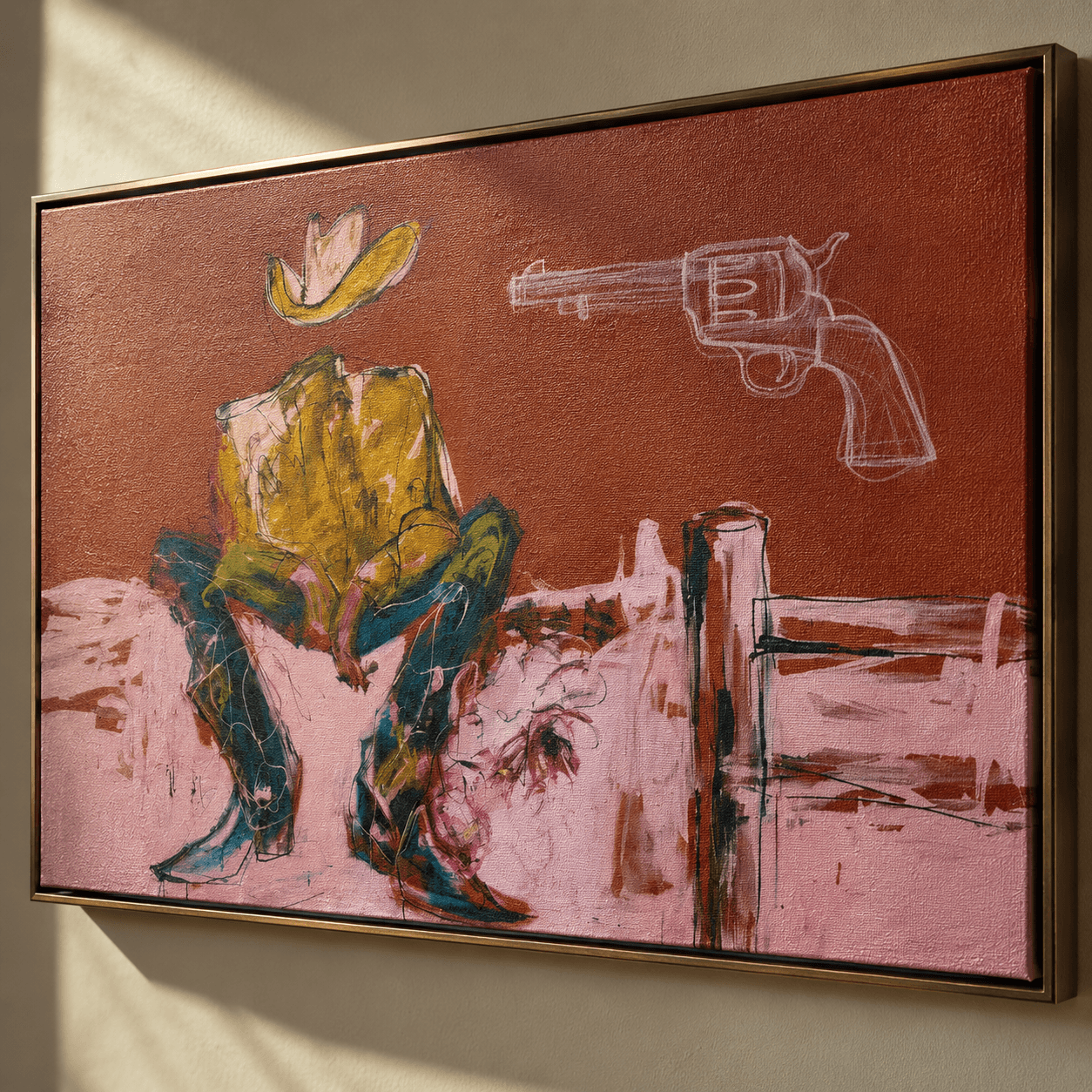Vintage Americana | Kopfloser Cowboy Skizze