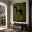 Textured Equestrian Whimsy | Green Steed