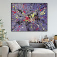 Textured Splatter Vibrancy | Purple Backdrop