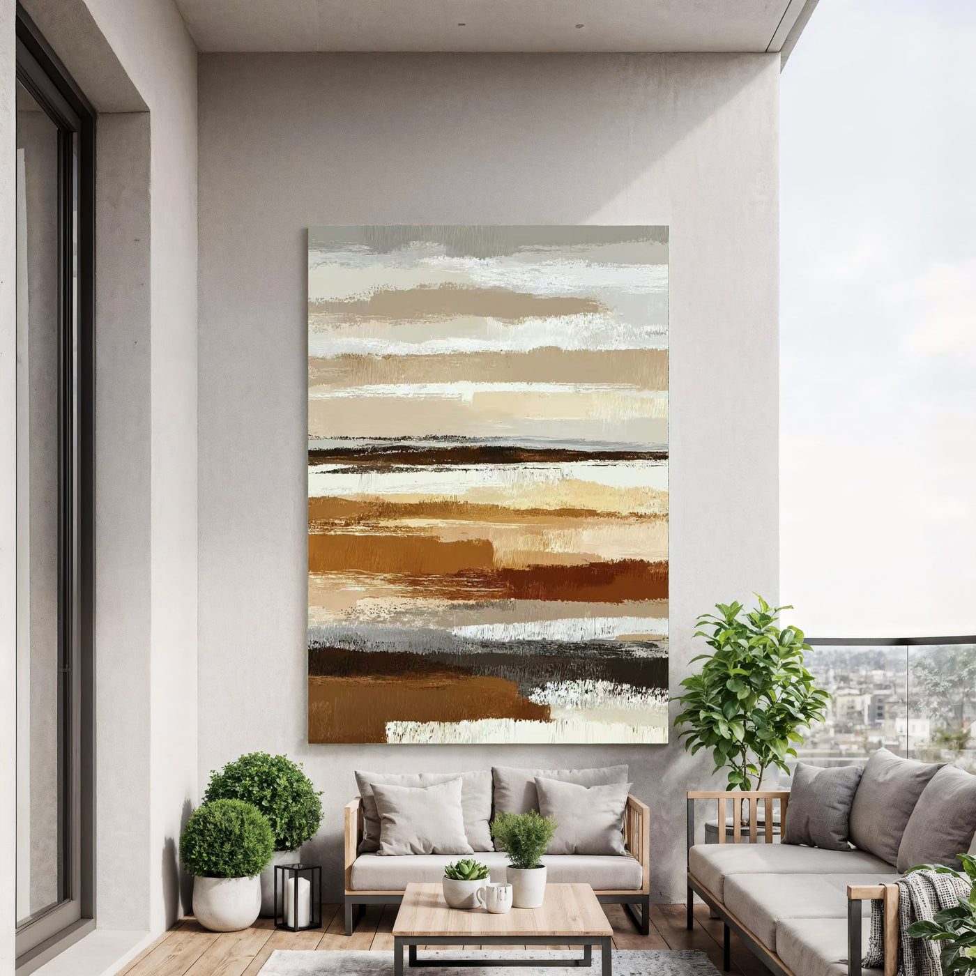Textured Terracotta Undulations | Ashy Hues