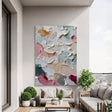Textured Pastel Undulations | Rouge Accents