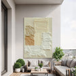 Textured Creamy Warmth | Beige Ivory
