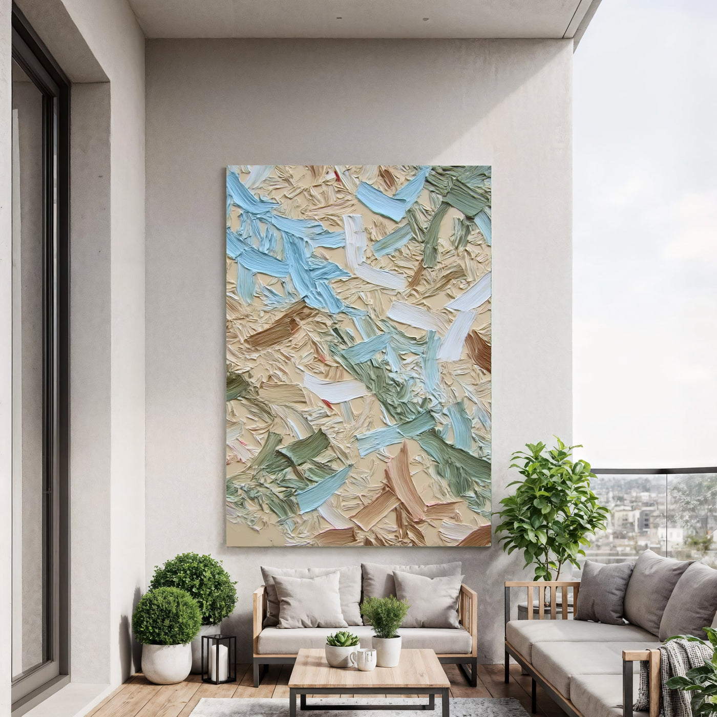 Textured Brushstroke Opulence | Pastel Hues
