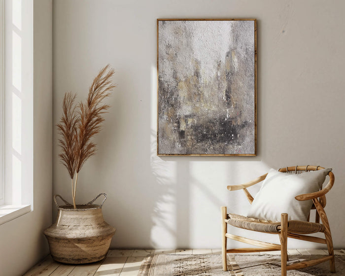 Textured Misty Abstract | Earthy Hues