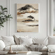 Strukturierte, ruhige Landschaft | Schwarz Beige