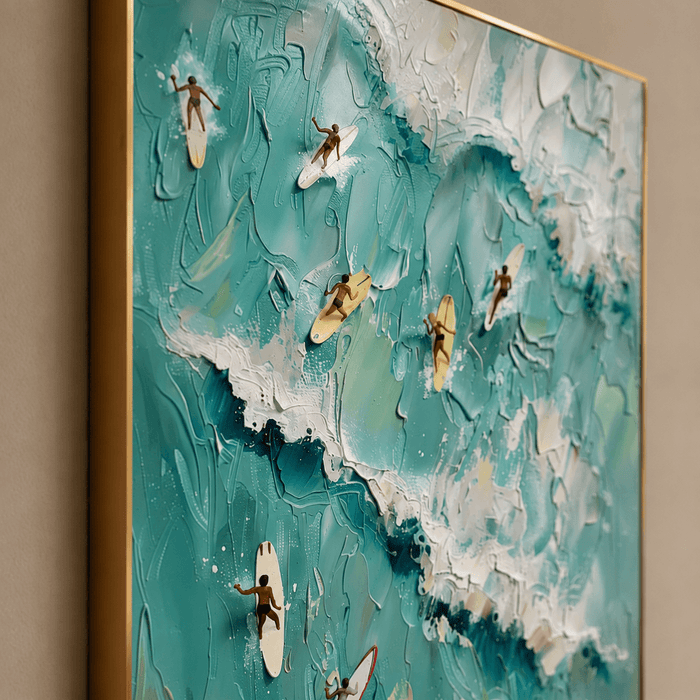 Impressionist Art | Aerial Surf Riders