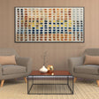 Textured Grid Squares | Warm Indigo