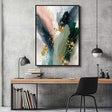 Gilded Emerald Blush | Gold Swirl