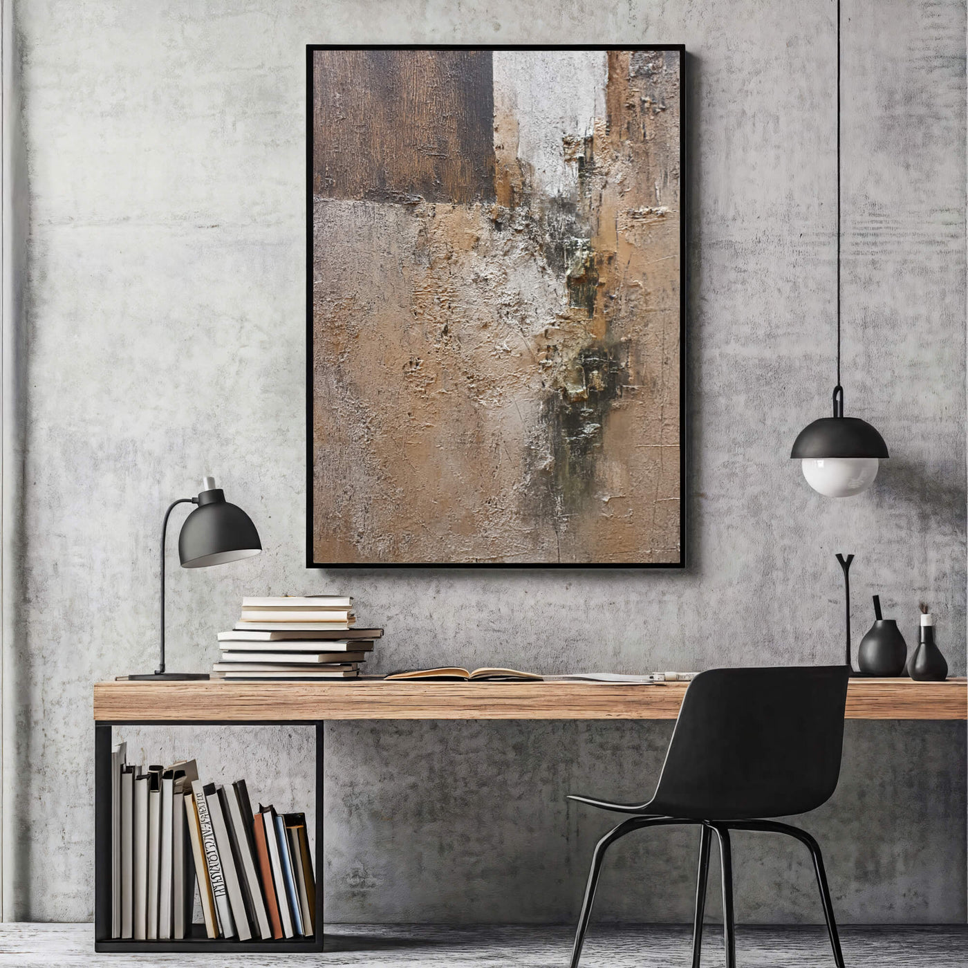 Textured Earthy Abstract | Warm Neutrals