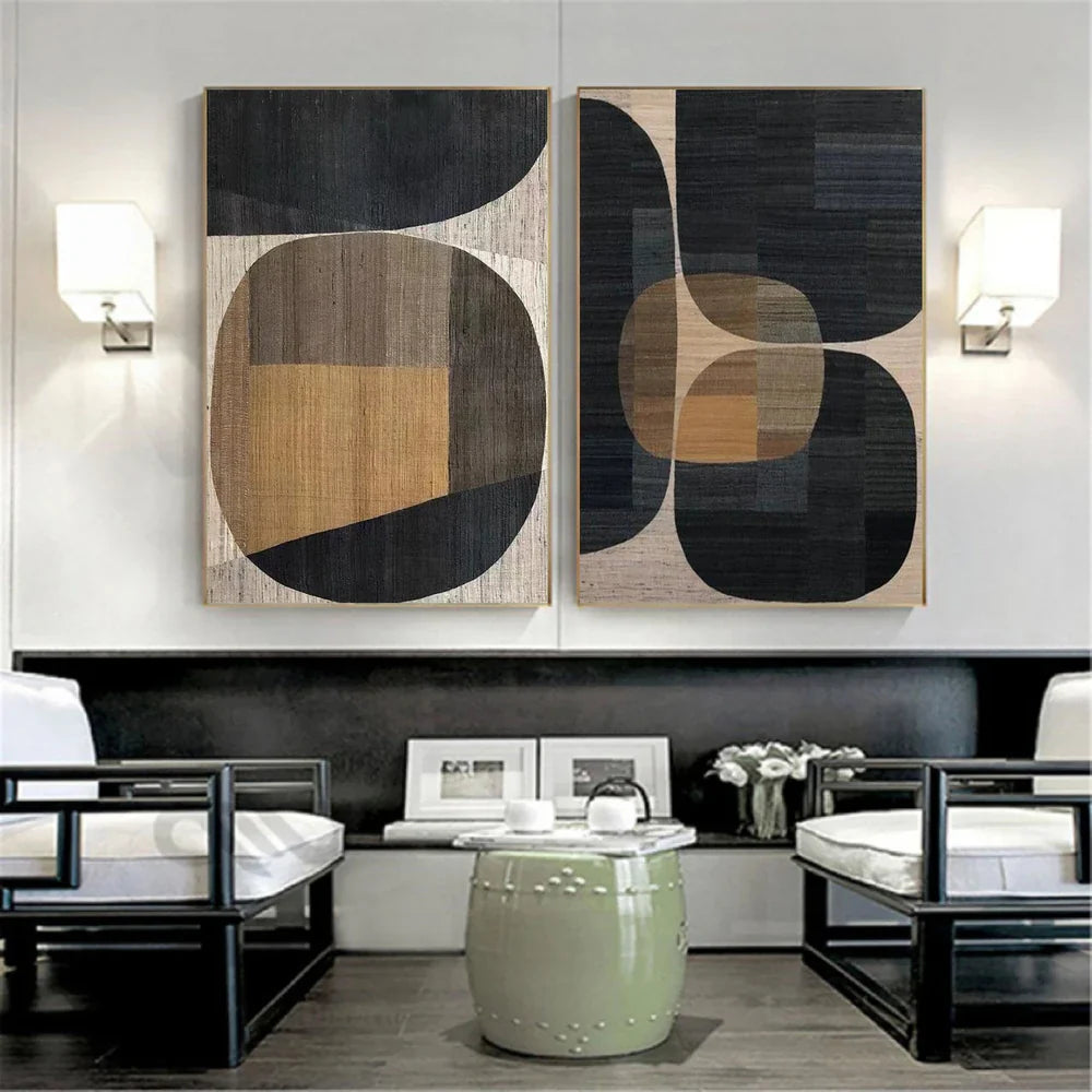 Wabi Sabi Textured Wall Art Set of 2 #WT008