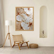 Textured Petal Splendor | Cream Blossoms