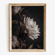 White Peony Art | Textured Opulence