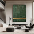 Green Minimalist Textured Wall Art #MT085