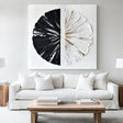 Black and White Minimalist Textured Wall Art #MT099
