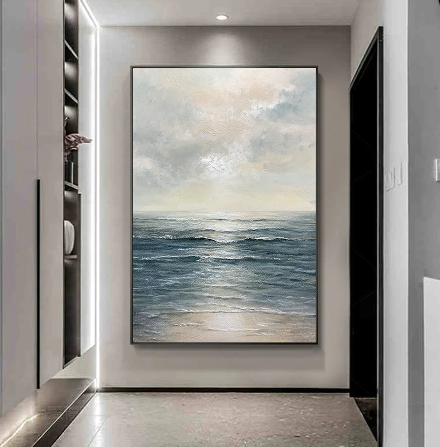 Textured Seaside Opulence | Silvery Glow