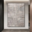 Textured Wave Minimalism | Beige Gray