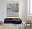 Textured Wave Serenity | Beige Gray
