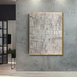 Textured Wave Sophistication | Gray White