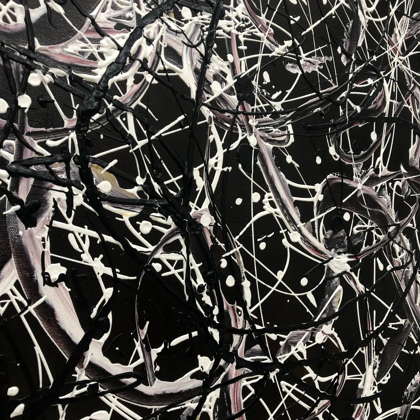 Textured Linear Swirls | Black Backdrop