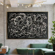 Textured Linear Swirls | Black Backdrop