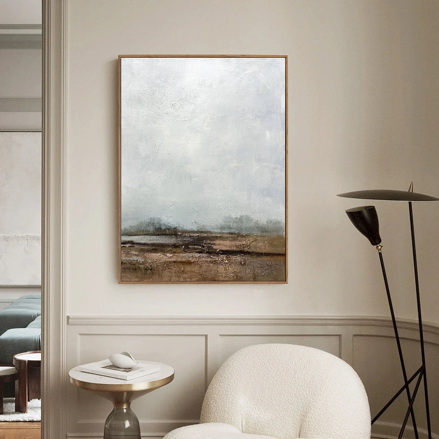 Textured Landscape Serenity | Grey Brown