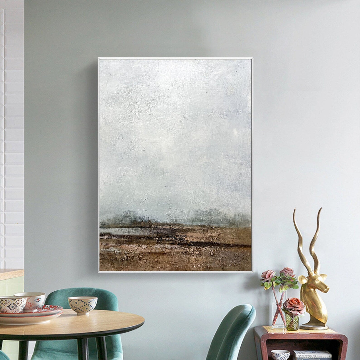 Textured Landscape Serenity | Grey Brown