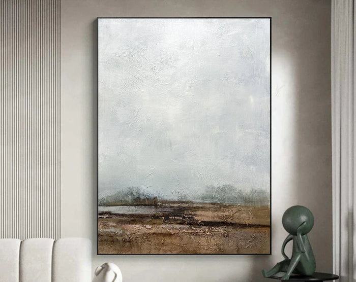 Textured Landscape Serenity | Grey Brown