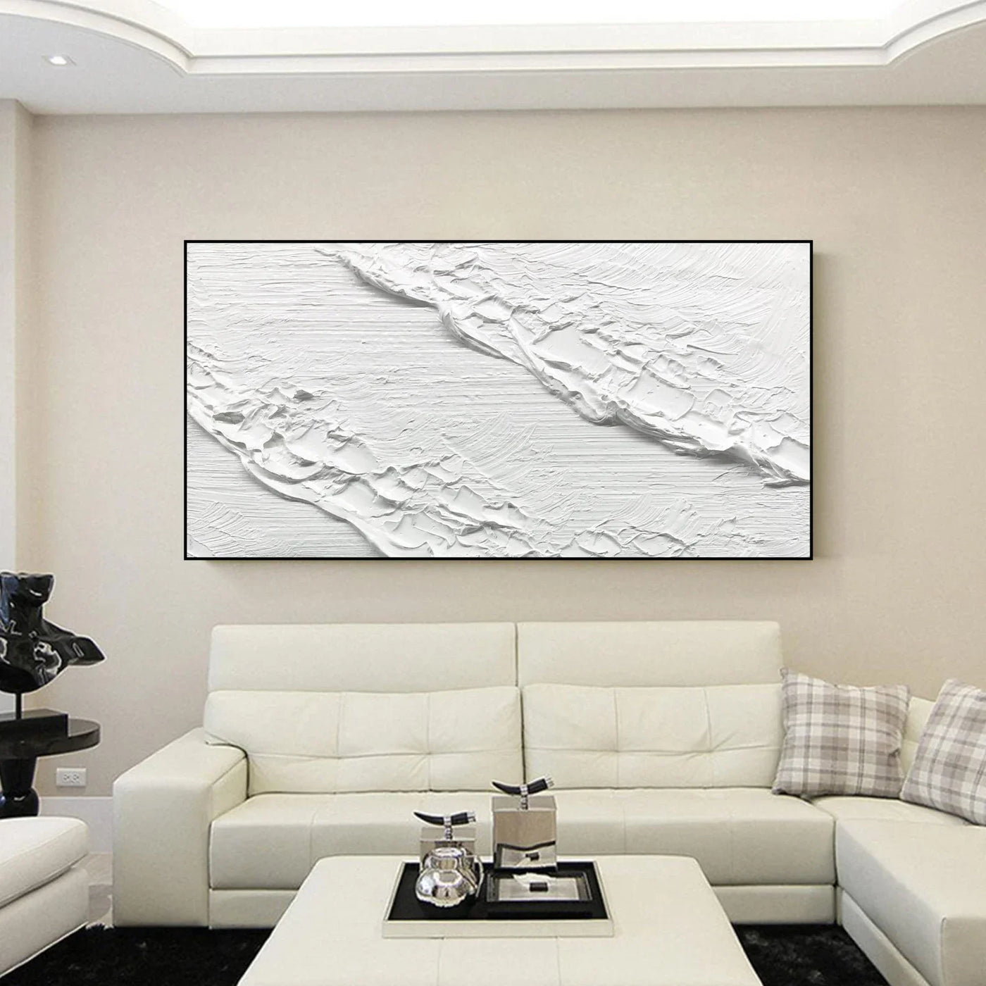Textured Monochrome Grandeur | White Textures