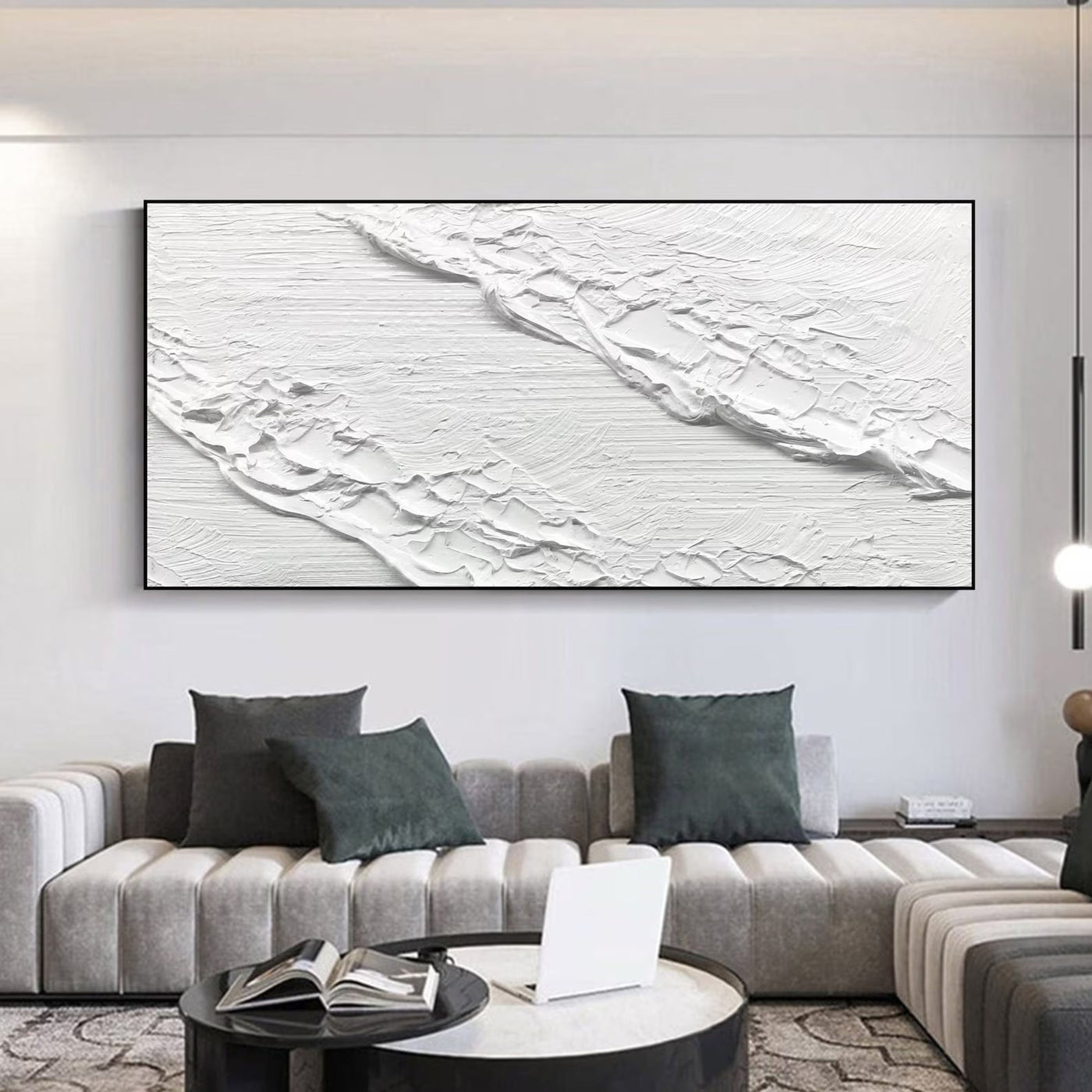 Textured Monochrome Grandeur | White Textures