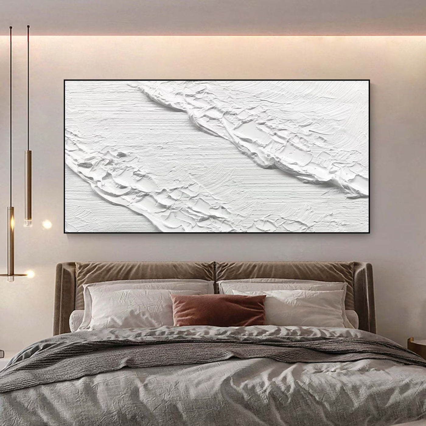 Textured Monochrome Grandeur | White Textures