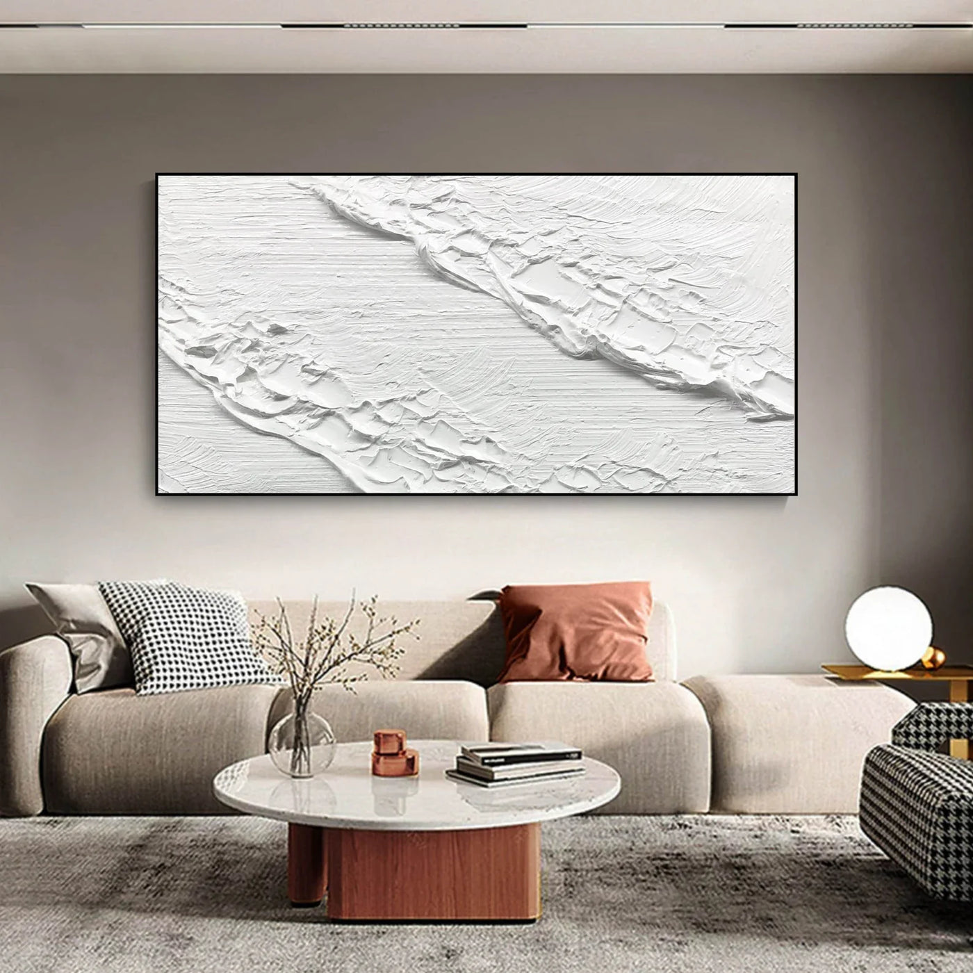 Textured Monochrome Grandeur | White Textures
