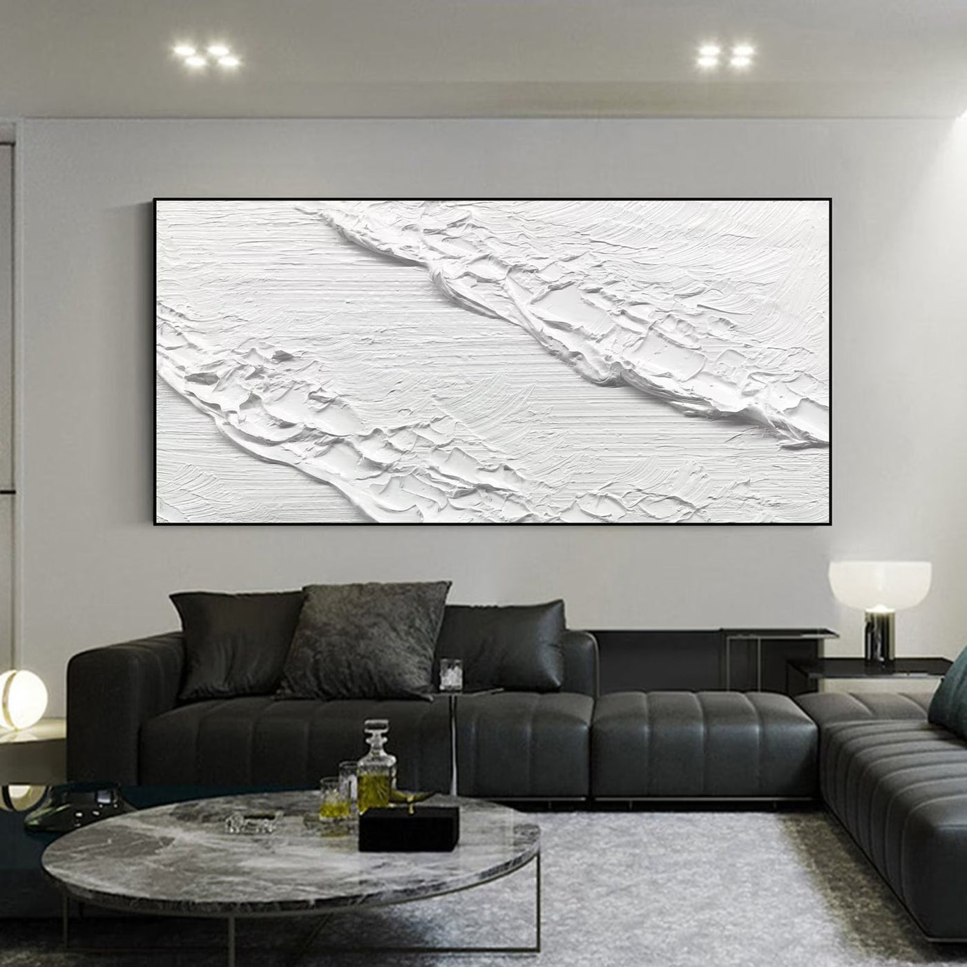 Textured Monochrome Grandeur | White Textures
