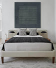 Textured Blue Grid Art | Subtle Refinement
