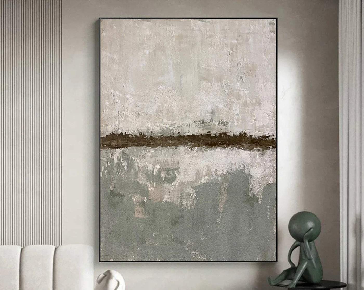 Textured Neutral Harmony | Grey Beige