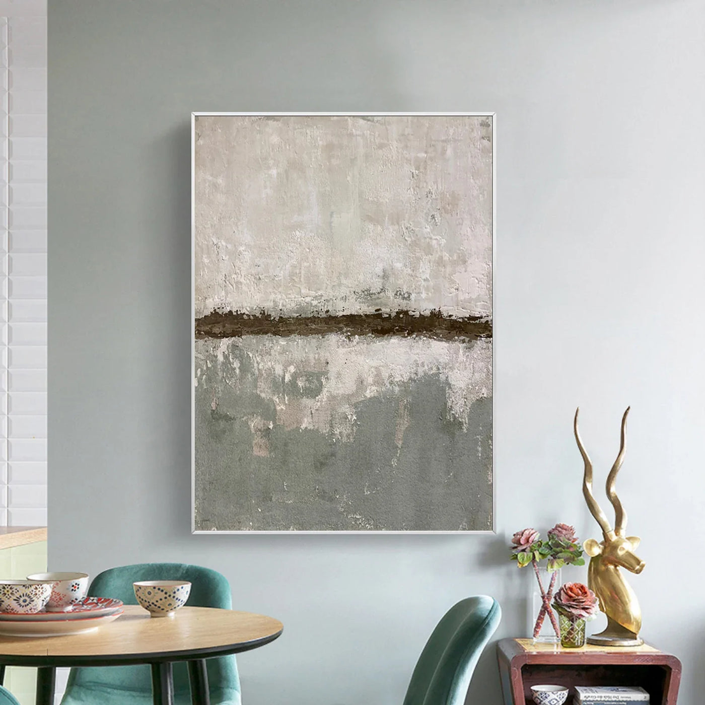Textured Neutral Harmony | Grey Beige