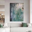 Textured Botanical Vibrance | Teal Gray
