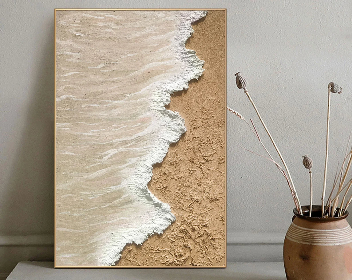 Textured Coastal Opulence | Sand  Wave