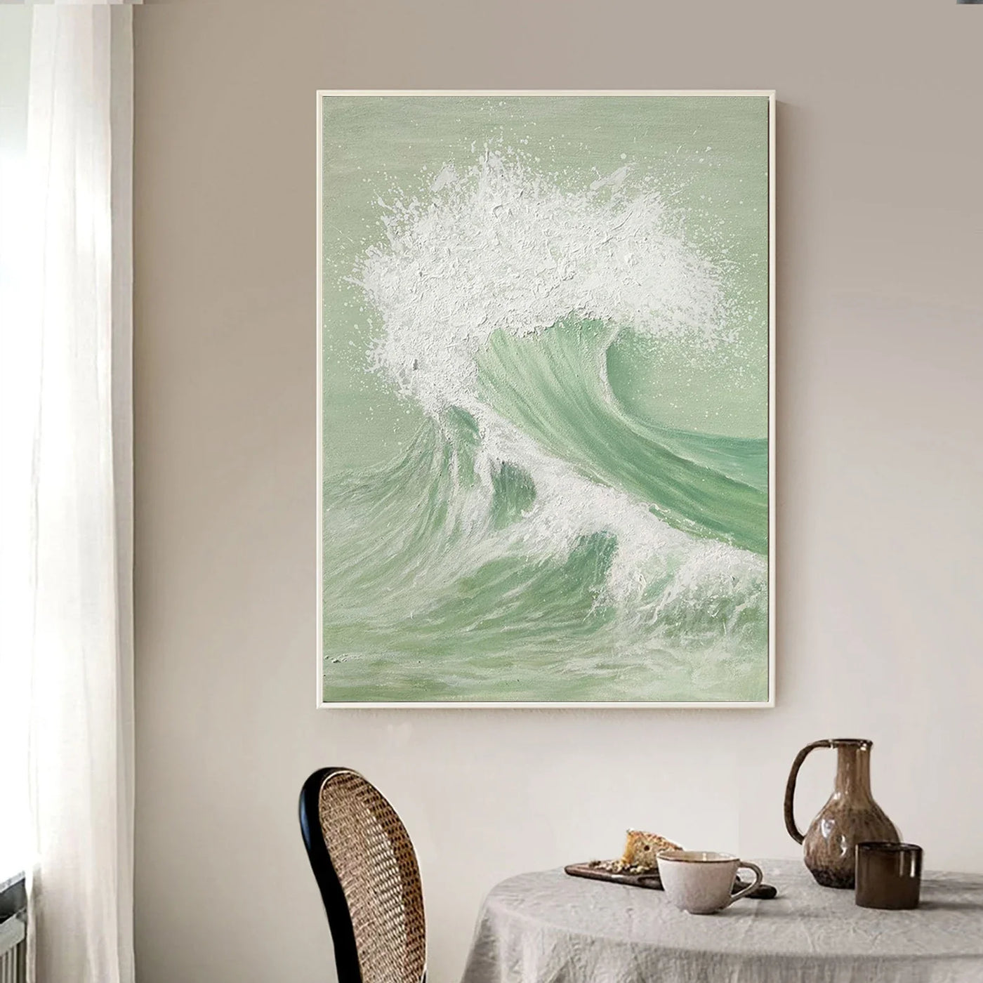 Textured Wave Vitality | Mint White