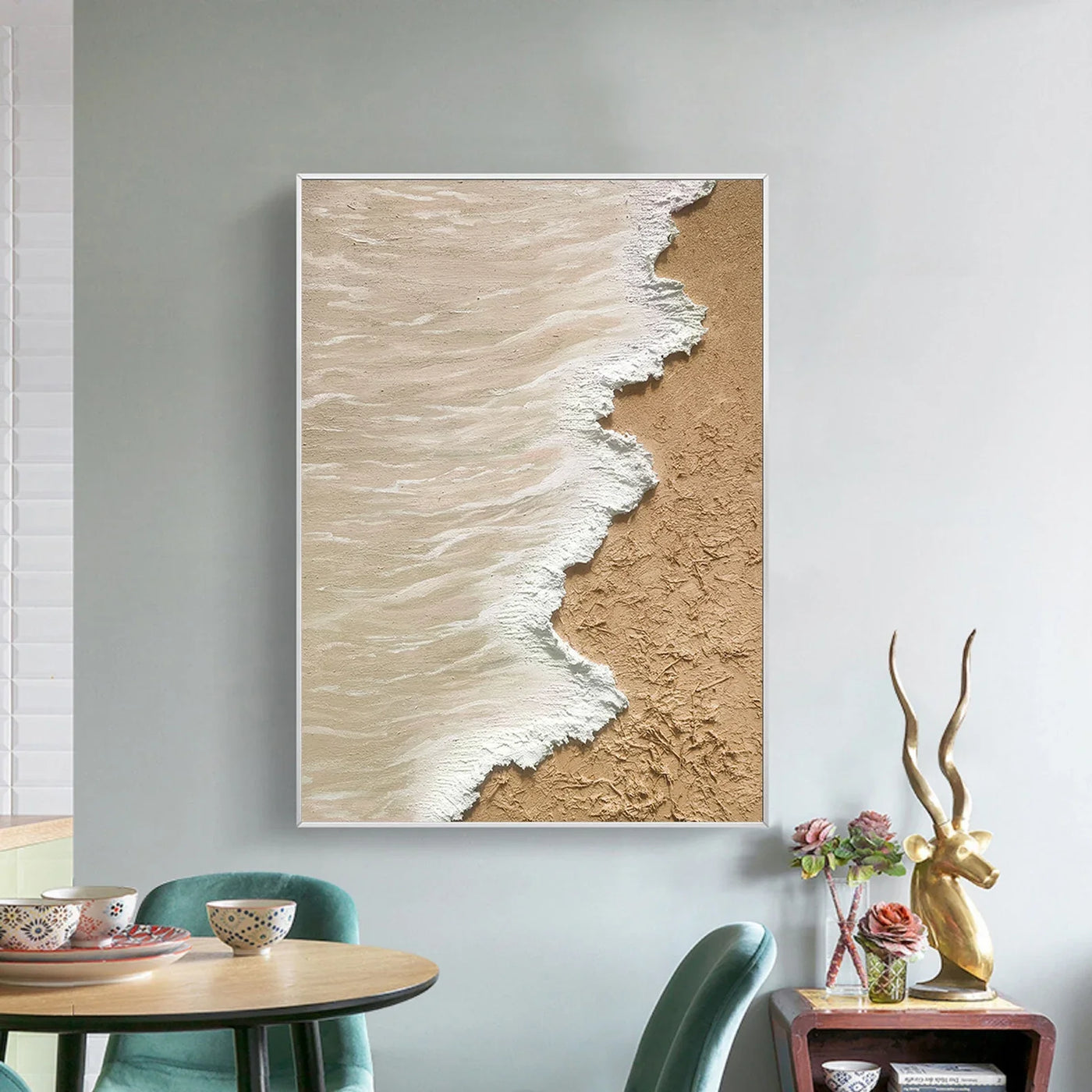 Textured Coastal Opulence | Sand  Wave