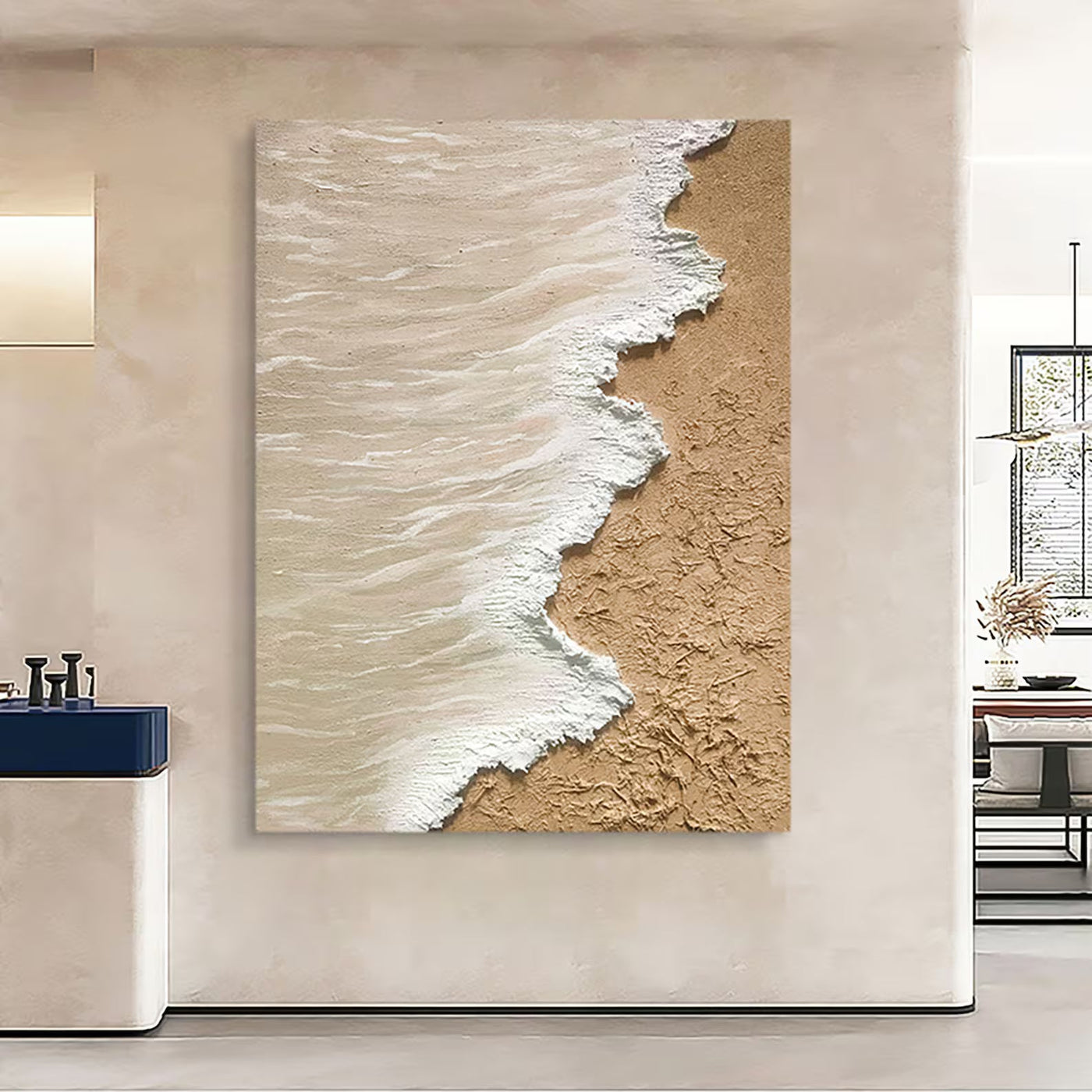 Textured Coastal Opulence | Sand  Wave